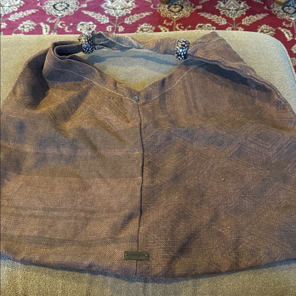 Alternative Apparel Brown Canvas Tote Bag Large (TD)